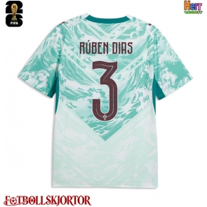 Portugal Ruben Dias #3 Bortatröja VM 2026 Kortärmad